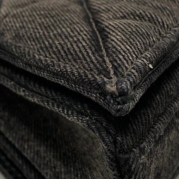 BALENCIAGA CRASH XS Chain Bag 736016 Black Denim Shoulder Bag - Picture 7 of 15